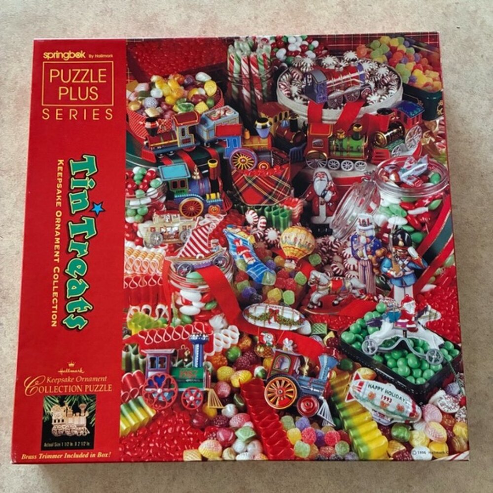 Vintage 1996 Springbok "Tin Treats" Puzzle Plus Series 500 Piece